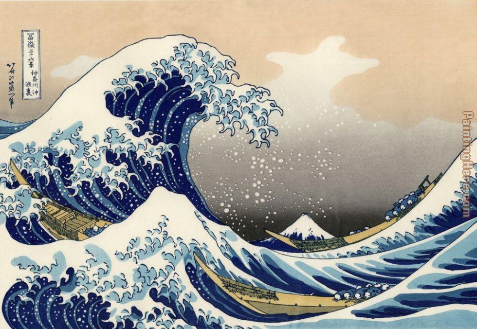 Unknown Artist The Great Wave of Kanagawa by Katsushika Hokusai